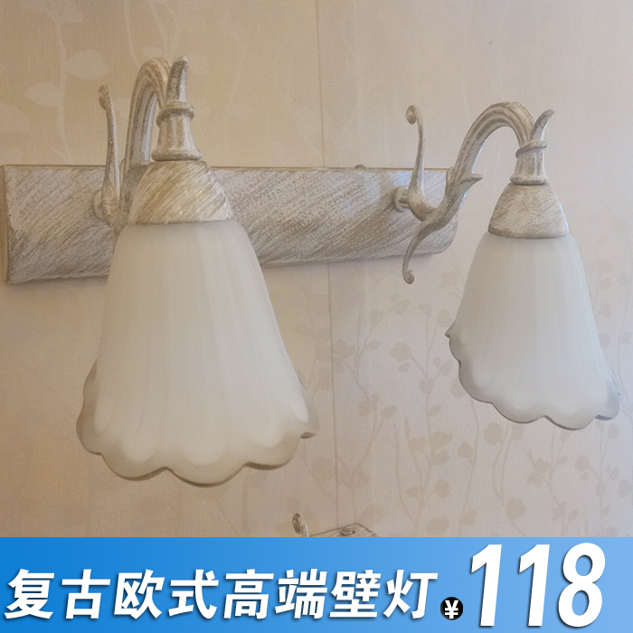 复古欧式壁灯 高端大气浴室镜前灯 墙壁灯简欧风格壁灯 床头灯饰