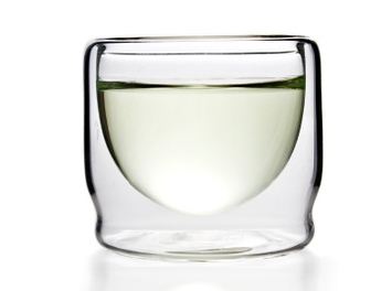 耐热玻璃茶具/高口竹节玻璃双层杯 小双层玻璃杯品杯茶杯