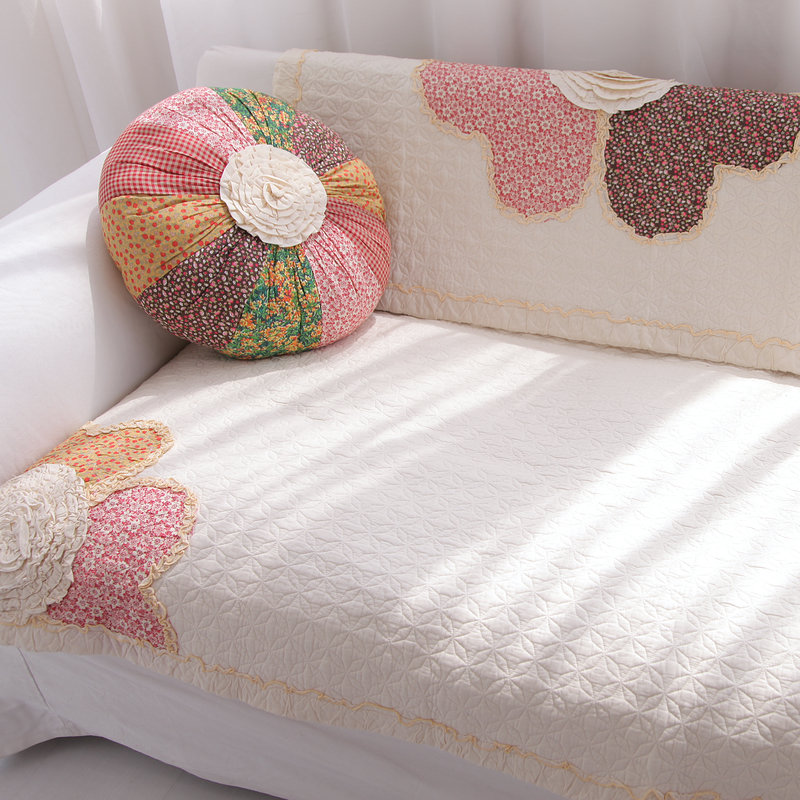 欧式含棉沙发垫简约现代田园沙发套罩巾飘窗垫沙发垫布艺四季夏季