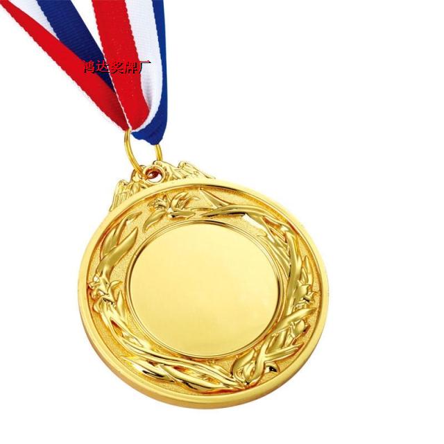 通用兰花挂带奖牌 铜牌定做 制作内容 金银铜牌 比赛奖牌制作