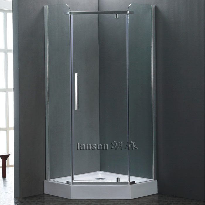 钻石型简易淋浴房 推门浴室 高级3M纳米自洁钢化玻璃洗浴房 092B