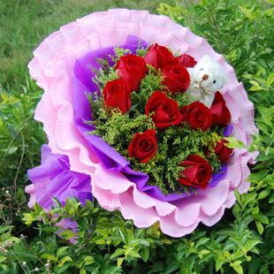 红玫瑰生日鲜花配送全国焦作鲜花速递沁阳鲜花孟州鲜花店送花快递