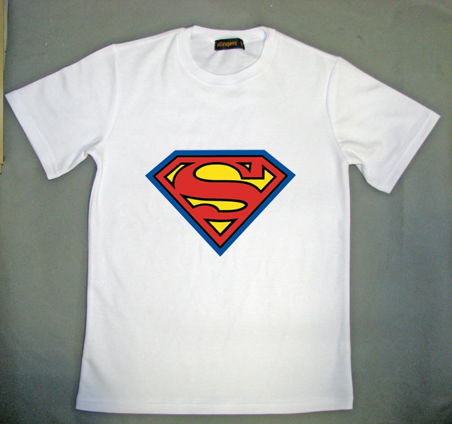 DIY文化衫订制个性T恤定制来图定做订做热升华转印，超人标志2