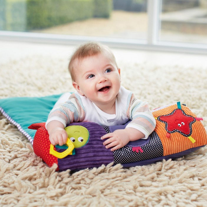英国mamas&amp;papas爬行滚筒 婴儿趴趴枕 家用户外游戏毯游戏垫