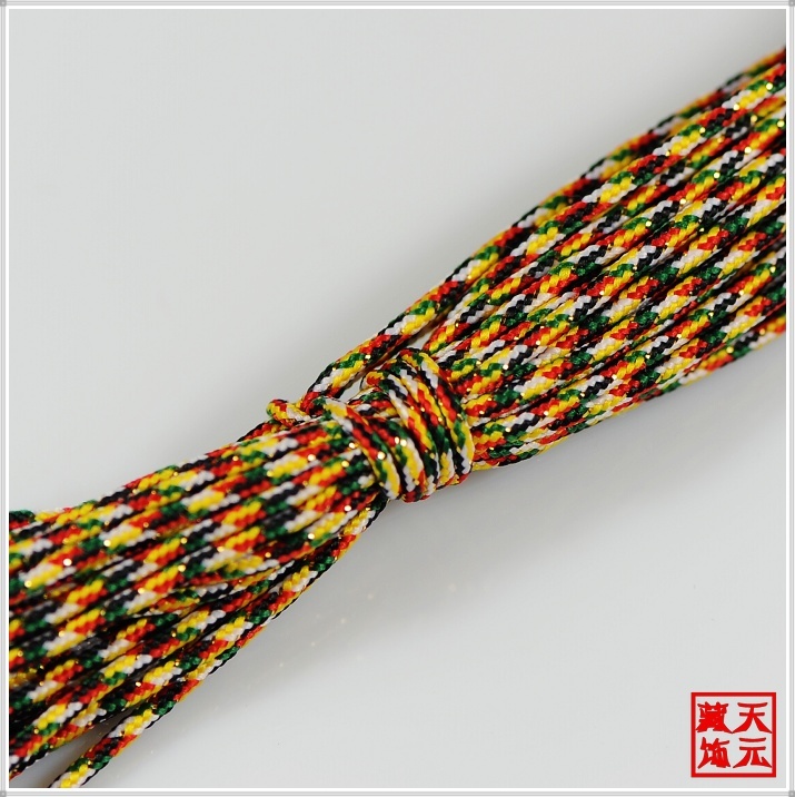 【佛珠颜色艺术】3种粗细型号 五彩绳 线材 佛珠菩提DIY必备