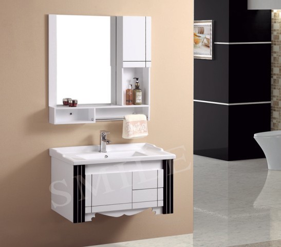 卫浴组合┇PVC浴室柜JL-8209洗脸台面洗面盆实木浴室柜子