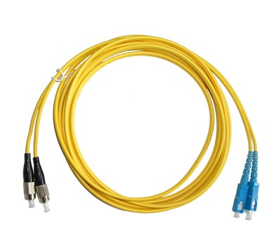 SC-FC单模双纤光纤跳线 长度3米 可定做，25元/对