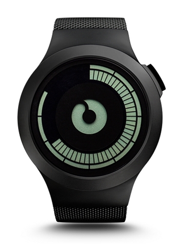 Ziiiro Saturn 全新概念手表 梦幻漩涡 超酷夜光 黑色腕表手表