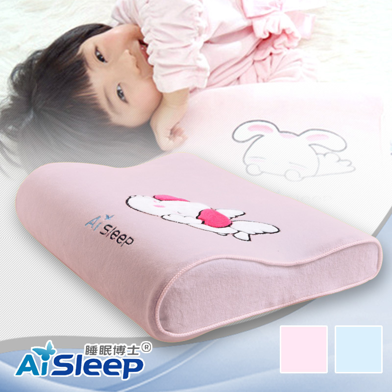 AiSleep睡眠博士梦精灵慢回弹儿童枕头 记忆棉卡通枕 颈椎保健