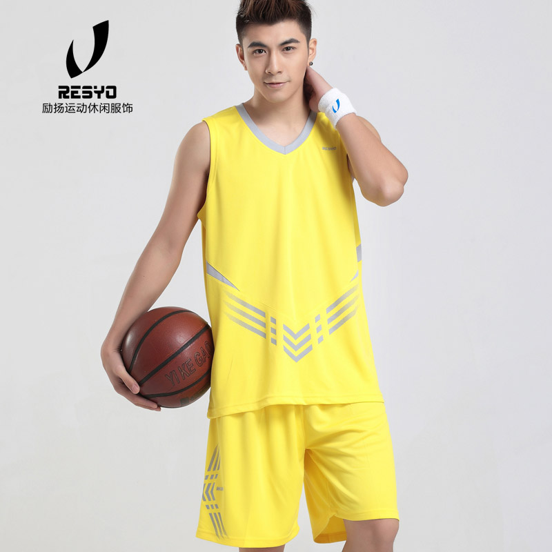 透气速干爆款男式篮球服短袖球衣定制套装团购男子篮球运动服