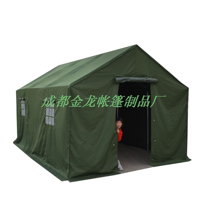 3x5m加厚帆布帐篷、工程施工帐篷、野营户外、防汛帐篷、工地