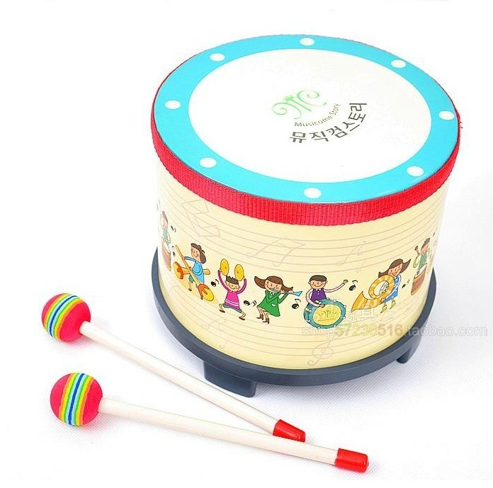 包邮 奥尔夫乐器 韩国早教可爱宝宝敲鼓 音乐玩具 儿童新年礼物