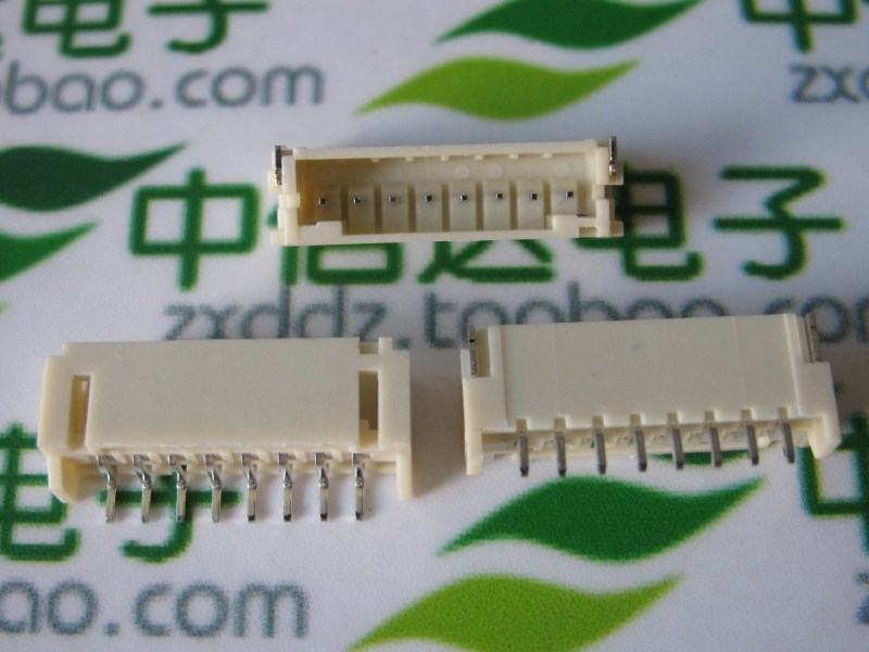 PH2.0mm 8P卧贴 贴片SMT型连接器 接插件 环保耐高温插座 阴燃