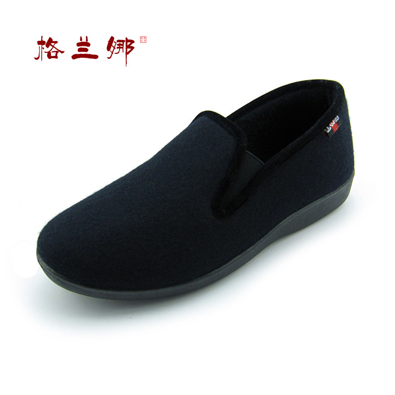 老北京布鞋男女款棉鞋 中老年人妈妈鞋保暖防滑冬鞋 加绒父爸爸鞋