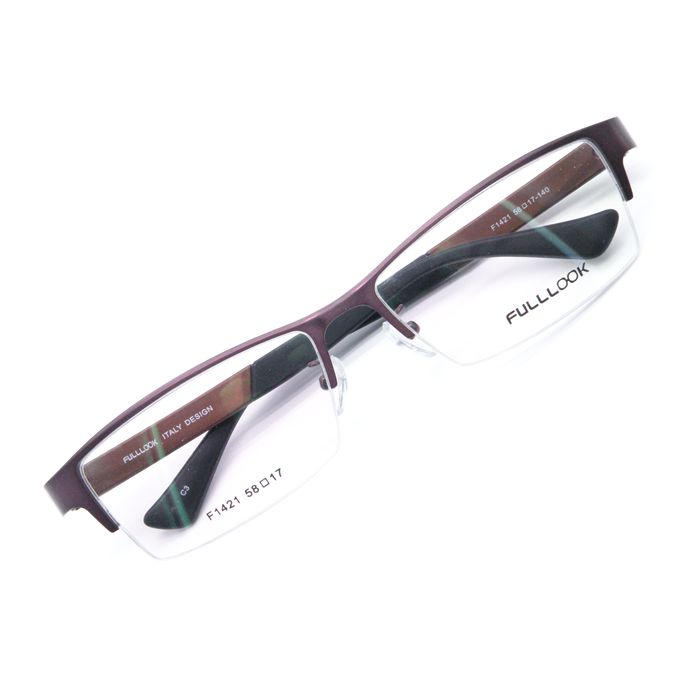 豁朗FULLLOOK男式眼镜架光学架近视眼镜半框特价包邮