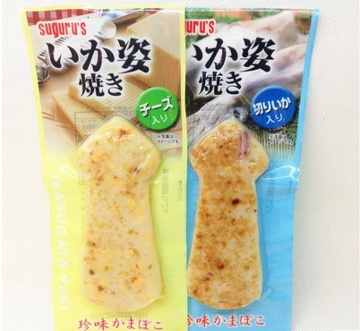 100％日本原装进口suguru's芝士墨鱼烧/原味墨鱼烧肉片 四个包邮