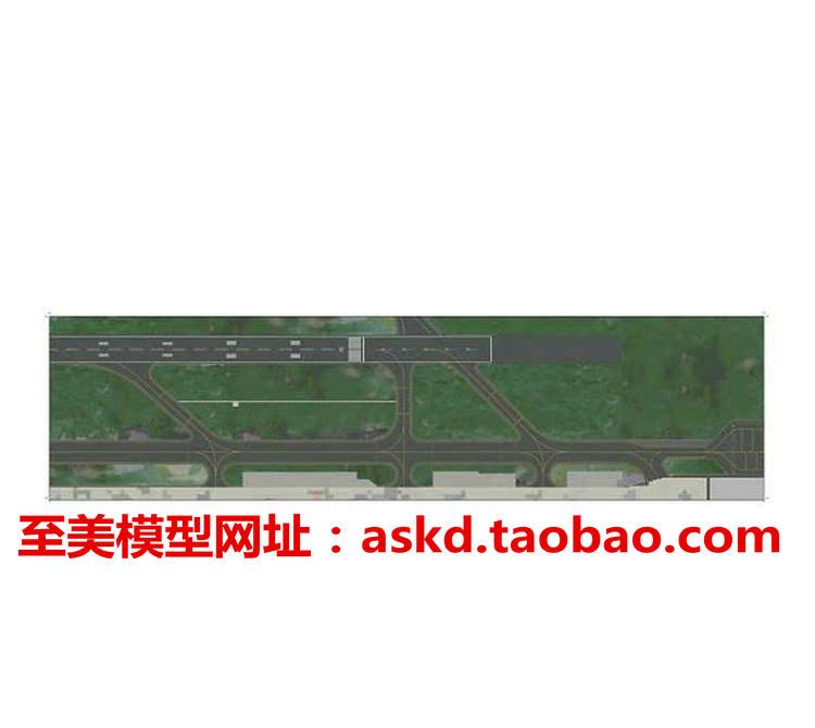 机场图纸模型 机场跑道图纸 机场沙盘模型 HERPA1:500比例 包邮