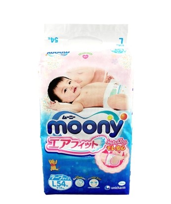 尤妮佳Moony婴儿纸尿裤大号L54片