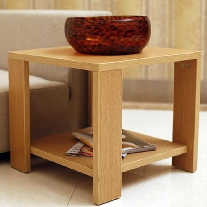 原木色茶几简约小茶几边几实木现代长方形餐桌咖啡桌茶桌床头柜