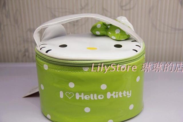 琳琳的店 Hello Kitty韩版女士化妆包 收纳包可爱蝴蝶结 简约女包