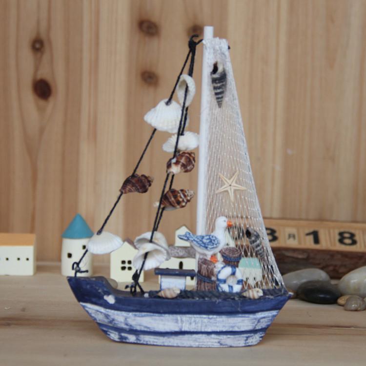 【天天特价】装饰摆件 地中海帆船 工艺礼品 新房摆设 装饰品