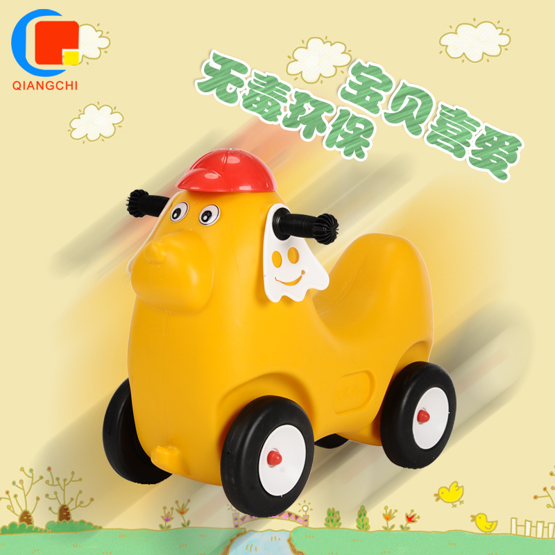 QIANGCHI儿童滑滑车宝宝卡通车婴幼儿学步车室内户外玩具可坐小车