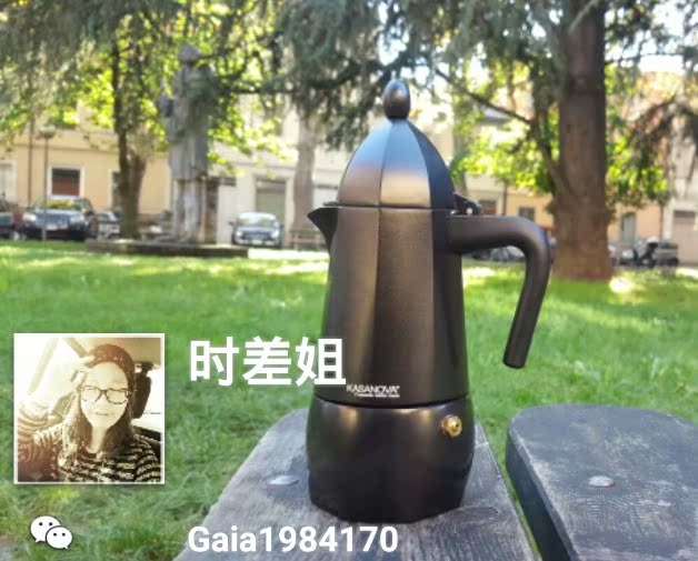 意大利KASANOVA专柜至尊黑古堡款意式家用摩卡咖啡壺 1人份 代购
