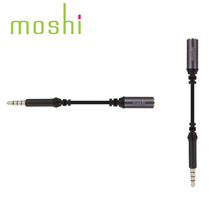 摩仕/moshi 3.5mm耳机端口延长线 10cm高品质音频线公转母
