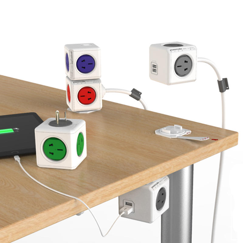 PowerCube模方插座 创意可扩展USB立方体魔方排插接线板 荷兰设计