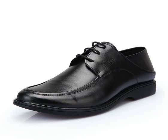 男主角男装系带简约商务皮鞋橡胶底舒适正装鞋工作鞋包邮1338-6