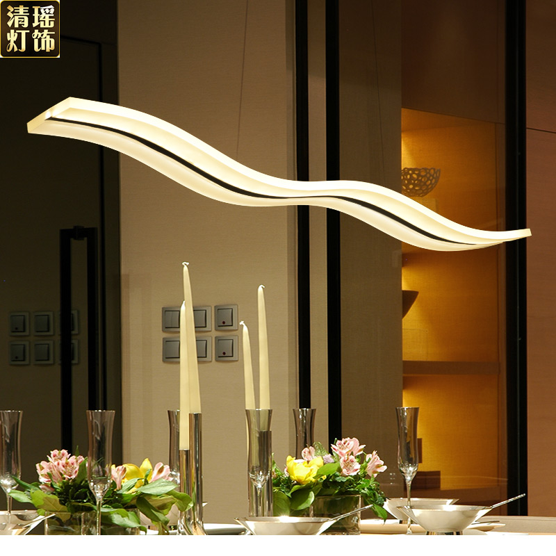 清瑶 LED餐厅吊灯个性创意现代简约饭厅灯休闲咖啡厅吧台灯灯饰