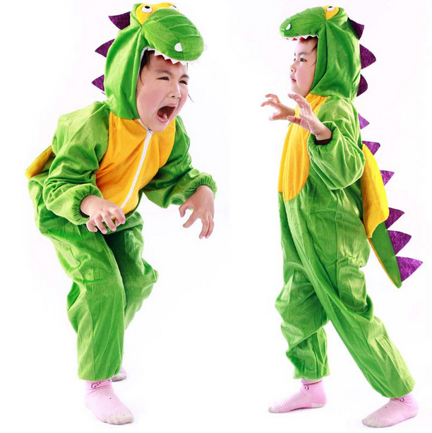 万圣节幼儿园儿童服装动物表演服 恐龙衣服cosplay男童演出服童话