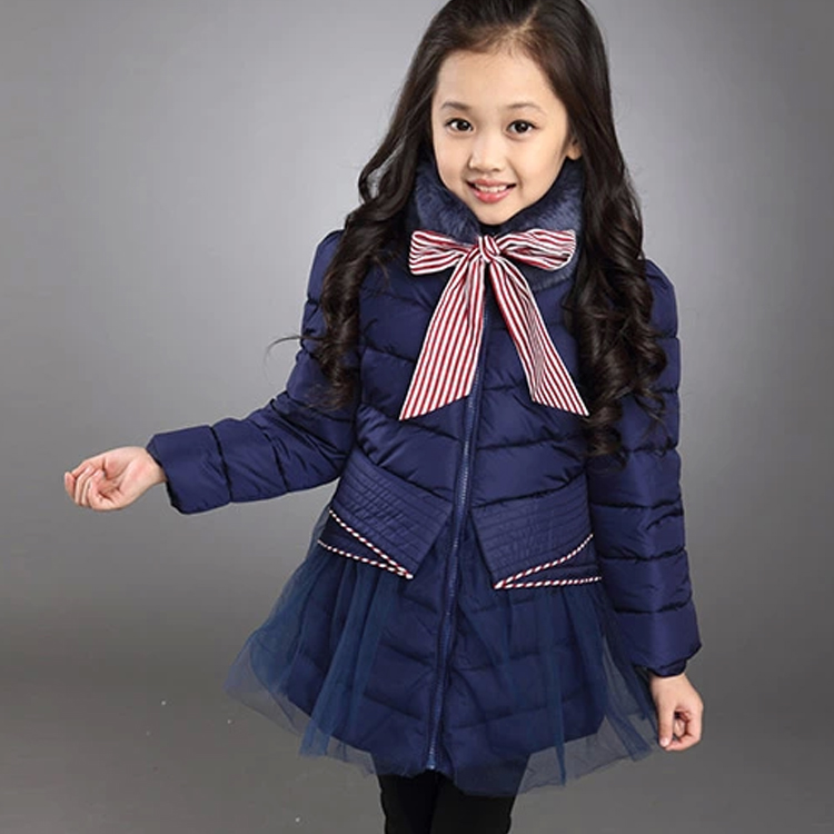 童装女童冬装棉衣新款棉袄儿童中大童韩版中长款加厚棉服外套