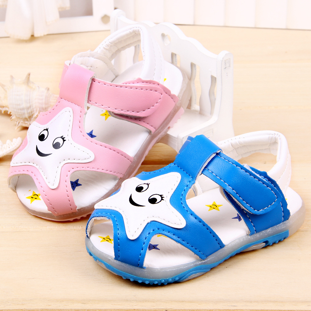 1-3岁男女宝宝凉鞋 夏季新款 儿童凉鞋宝宝鞋 包头婴儿鞋 包邮