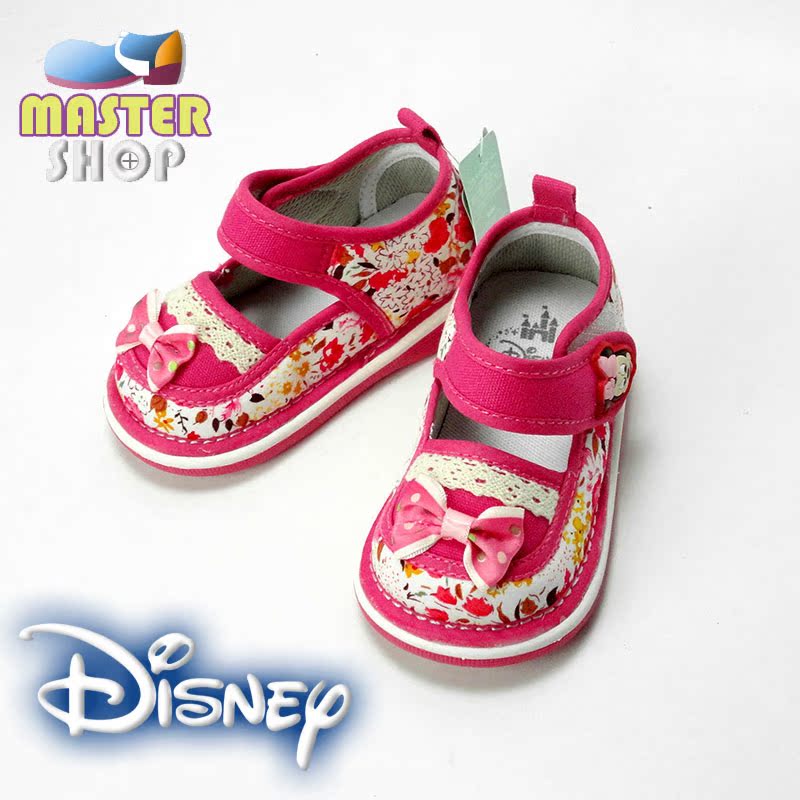 正品迪士尼 童鞋 学步鞋 婴幼小童 男女童 秋 叫叫鞋 帆布鞋0090