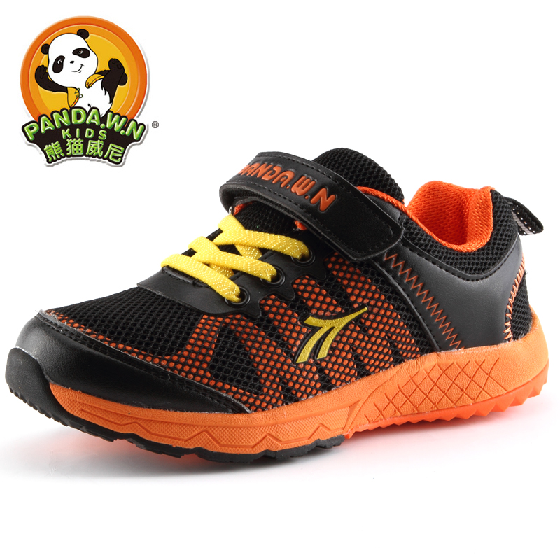 熊猫威尼2015童鞋 秋新款男童儿童网布童鞋 耐磨减震儿童运动鞋