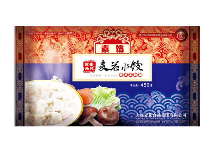 2015正品麦花手工鲜味水饺买满200元同城包邮450g每袋素馅水饺