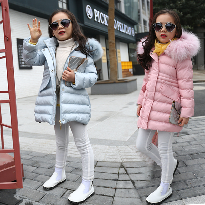 2015新款韩版童装冬装女童6儿童7加厚中长款8棉衣9修身外套12岁潮