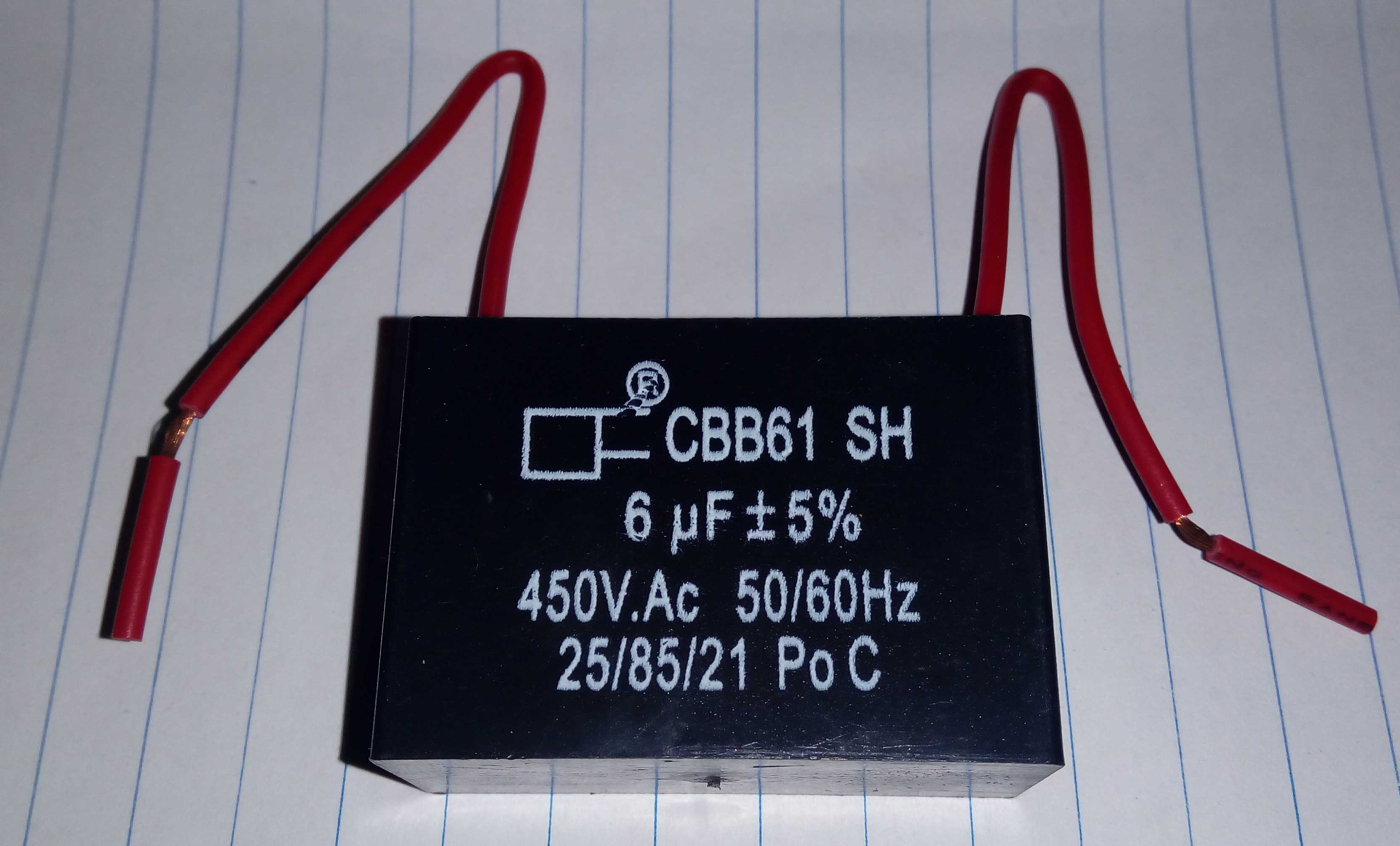 新品电容  CBB61    6UF 450V