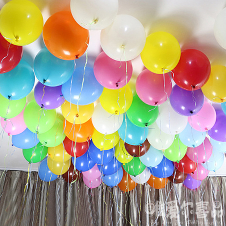10寸2.2克加厚亚光乳胶气球 婚庆婚房婚礼会场布置装饰气球