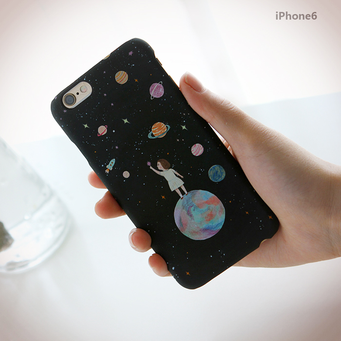 Exzeus韩国插画设计宇宙星球iPhone6手机壳保护套来自星星的你
