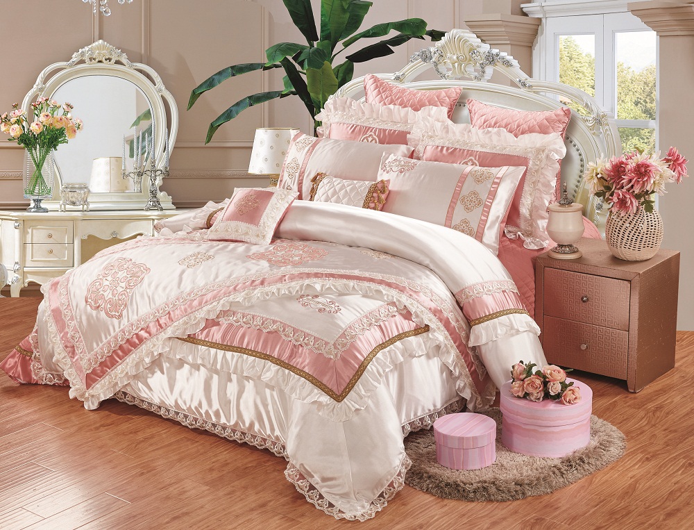 家纺 欧式奢华宫廷豪华样板床上用品十件套床笠 床盖被罩多件套