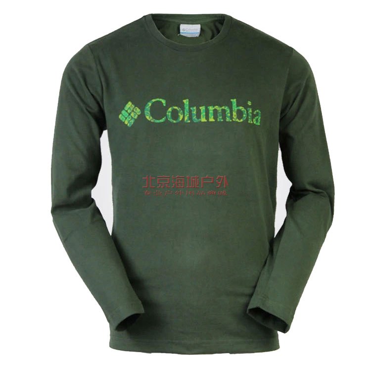 Columbia 哥伦比亚 PM2408 长袖 T恤 男款 347灰绿