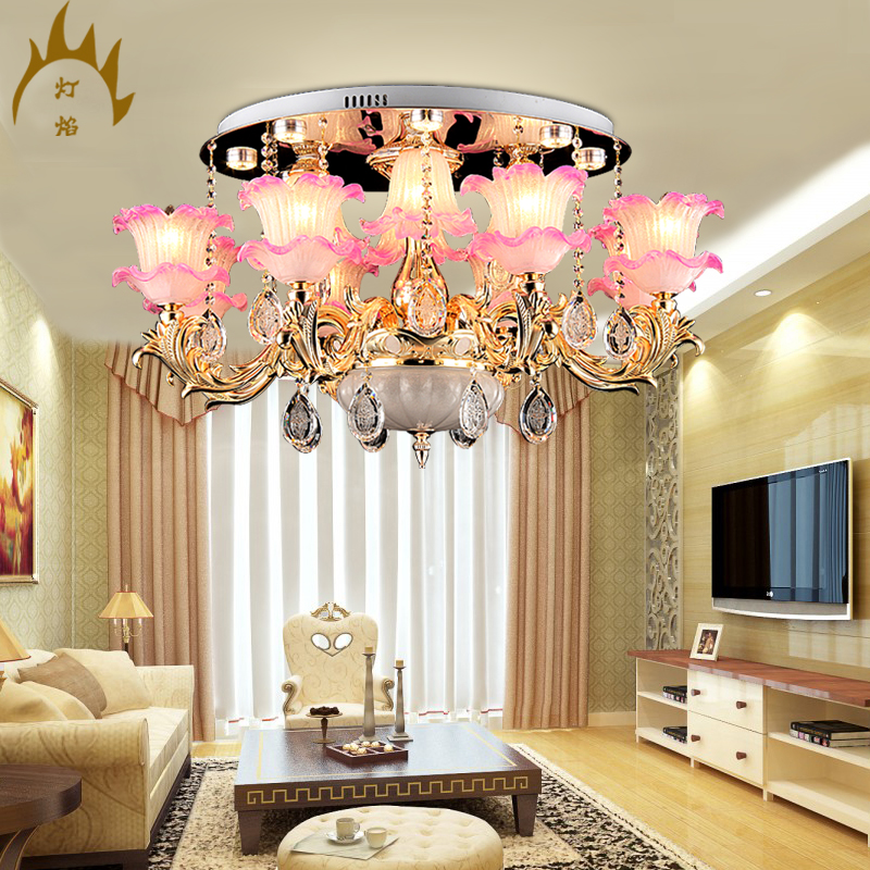 欧式创意锌合金s金艺术玻璃客厅卧室餐厅长方形吸顶灯破损包陪