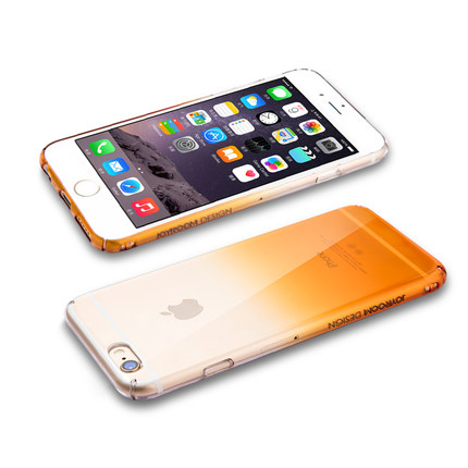 贝思iPhone6超薄保护壳4.7 苹果6 plus渐变透彩5.5全包透明外壳