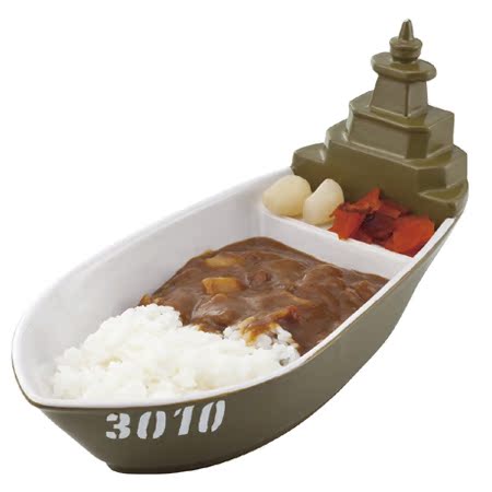 日本代购超酷船舰餐盘，陶瓷，安全材料，国内现货