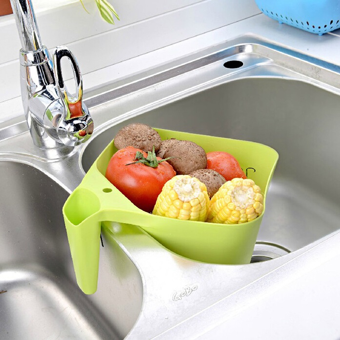 好益家果蔬沥水篮 塑料洗菜篮水果篮 厨房洗菜盆 水槽沥水架水筛
