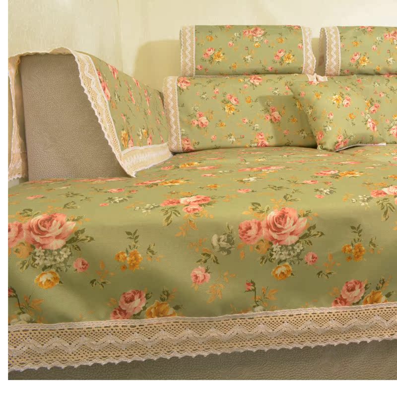 千绦/田园沙发垫/沙发巾/可订做两色可选/组合沙发垫/沙发蒙特价