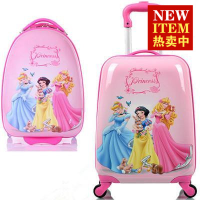 迪士尼儿童拉杆箱可爱公主旅行箱包行李箱女童拖箱万向轮16寸18寸