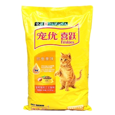 宠优喜跃猫粮 金枪鱼三文鱼成猫粮 10kg 喜悦猫粮 猫主粮